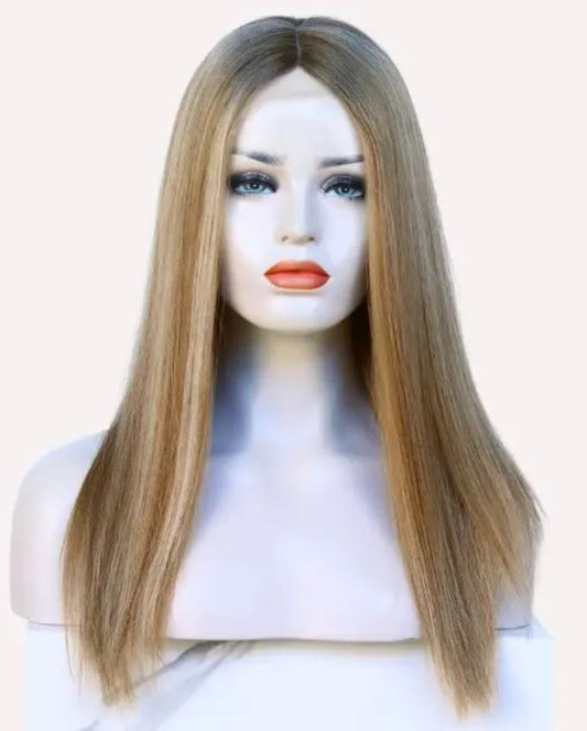 KARINA Silk top with silicone base 100% hand-tied medical wig