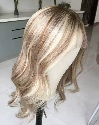 GLADYS Body Wave 100% Cuticle Aligned Raw 12A Grade 100% Virgin European Remy Silk Base Lace Front  Medical Wig