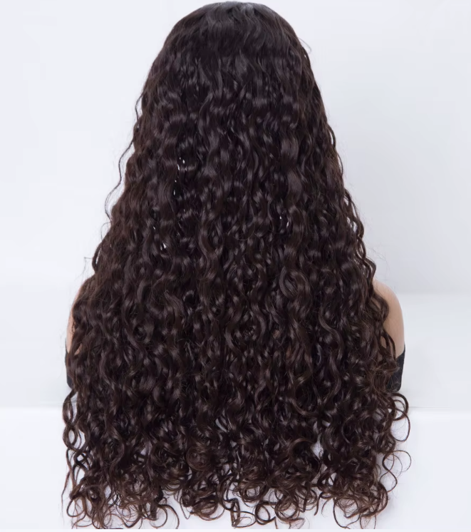 Belinda 24 Inch Natural Brown Curly Silk Top Topper 100% European Virgin Human Hair Toppers
