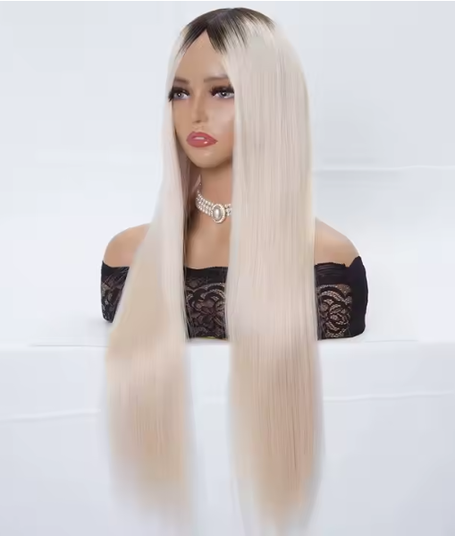Dominique 7x8 Ombre Blonde Grade 12A 100% European Virgin Raw Cuticle Aligned Hair Silk Weft TopperHair