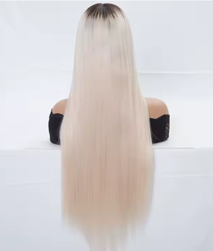 Dominique 7x8 Ombre Blonde Grade 12A 100% European Virgin Raw Cuticle Aligned Hair Silk Weft TopperHair