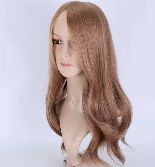 Debbie 7x8" Light Brown 12A Grade Cuticle Aligned 100% European Virgin Remy Hair Silk Weft Topper