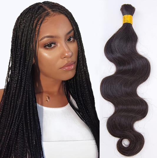 Body Wave Bulk Hair Bundles for Braiding,Indian Remy Human Hair