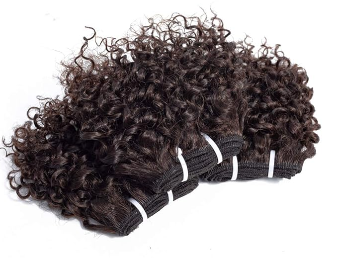 3 Bundles Deal Peruvian Virgin Hair Natural Color Candy Curl Hair Weaves
