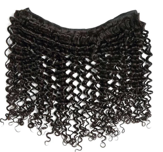 Indian Virgin Human Hair Deep Wave A Lace Closure With 3 Bundles Deal