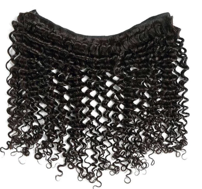 Indian Virgin Human Hair Deep Wave A Lace Closure With 3 Bundles Deal