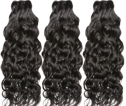 Water Wave Indian Virgin Human Hair Weaves 3 Hair Bundles Deal