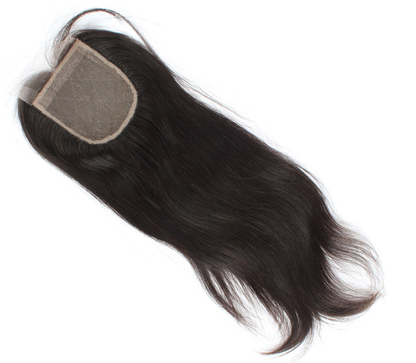 Silk Base Closures 4×4inches Natural Straight Indian Remy Human Hair