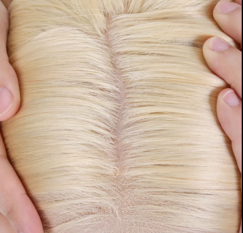 AVA Full Hand Tied  4 x 4" Silk Top 12A Grade 100% Virgin European Remy Hair Medical Wig