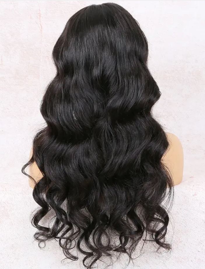 NOVA Wavy hd lace wig deep bleached knots transparent hd lace brazilian human hair wig