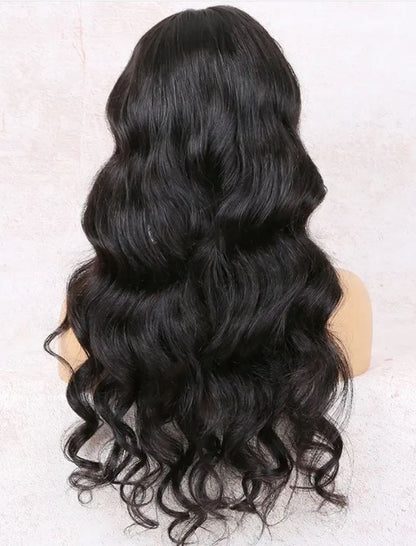 NOVA Wavy hd lace wig deep bleached knots transparent hd lace brazilian human hair wig
