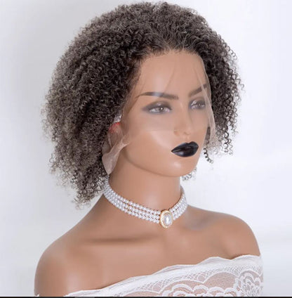 TABITHA Texture Kinky Curly Grey 100% Virgin Remy Hair