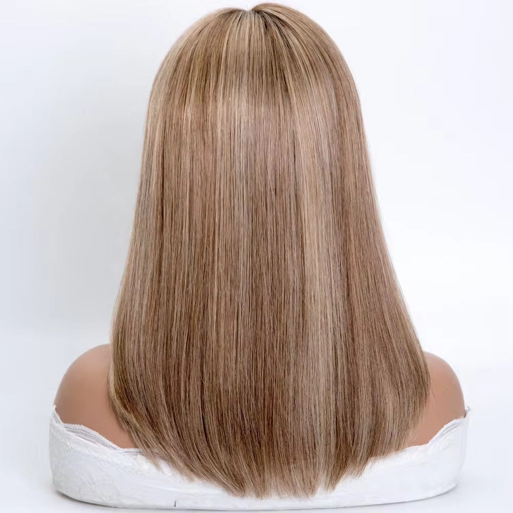 SELENA 14" Balayage Mono Top Lace Front Fully Hand Tied Virgin European Remy Hair
