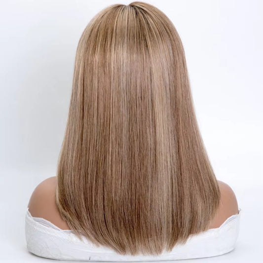 SELENA 14" Balayage Mono Top Lace Front Fully Hand Tied Virgin European Remy Hair