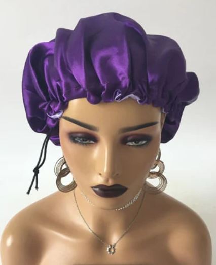 Satin Hair Bonnet Adjustable Sleeping Cap