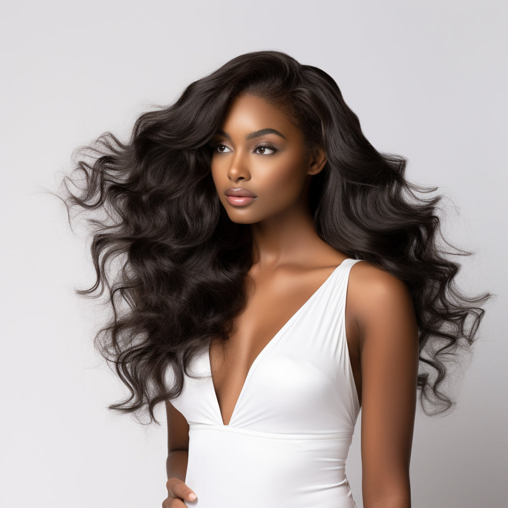 AIKO Body Wave 13"x6" Deep Part 100% Indian Remy Human Hair