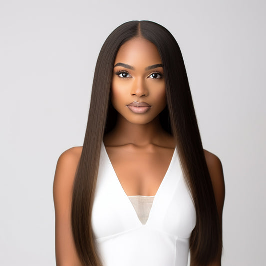 AAILYAH 12 inch natural black color lace front wig