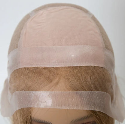 RUTH 16' Fully Hand Tied 4x4 Inch Silk Top 100% Virgin European Hair Medical Wig