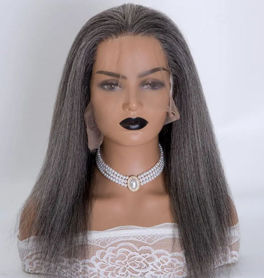 TABITHA Texture Kinky Curly Grey 100% Virgin Remy Hair