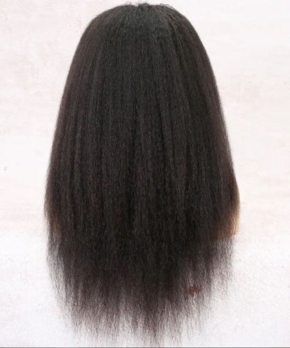 YOMI 13X6 HD lace Cuticle Aligned Virgin Brazilian Human Hair  Kinky Straight