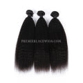 Indian Virgin Hair Weaves Kinky Straight 3 Bundles Deal