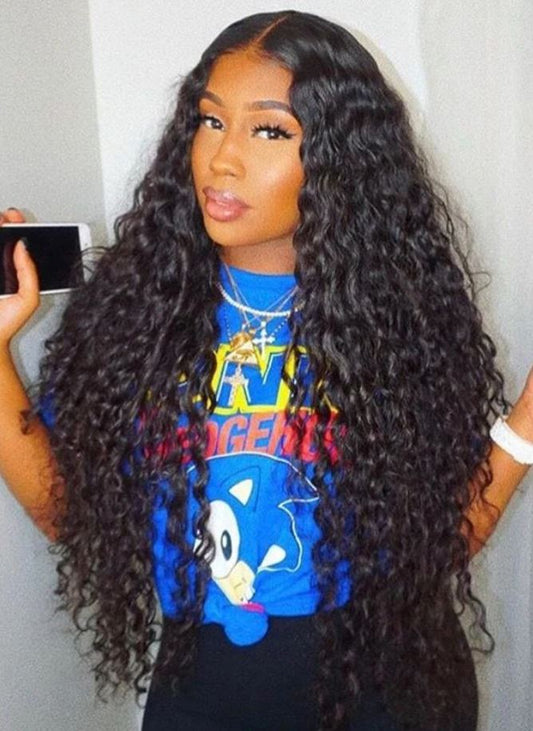 ANAYA 180% Density  13"x6" 100% Virgin Brazilian Remy Hair Cuticle Aligned Pre-bleached knots, Pre-plucked hairline