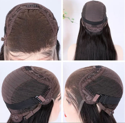 SURI Luxury Ponytail Human Hair 18 Inches Single Knots HD Lace