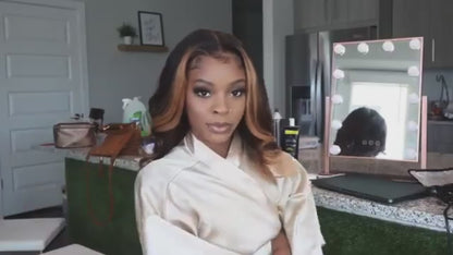 Nova--Ginger Hair Body Wave 13"×4" Lace Front Wigs ,Pre-plucked hairline,removable elastic band