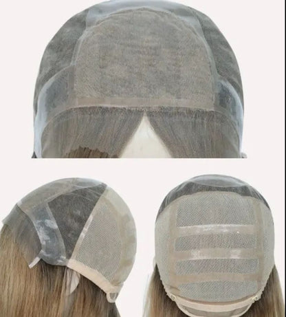 KARINA Silk top with silicone base 100% hand-tied medical wig