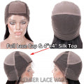 AUDREY "Real Scalp" Silk Top Full Lace 100% Hand-Tied, Indian Remy Hair Loose Curl