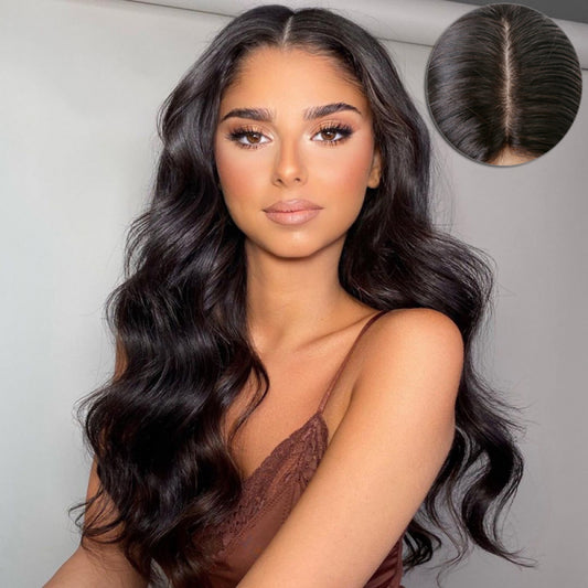 13*4 lace front 16 inch natural color brown color virgin hair lace front wig