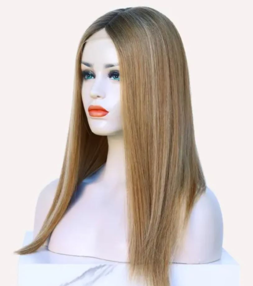 KARINA Silk top with silicone base 100% hand-tied medical wig
